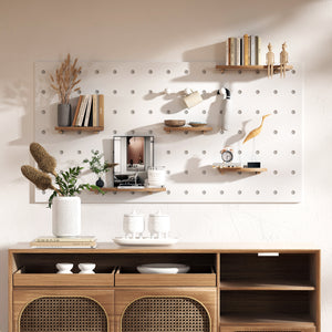Colorful-Wall-mounted-Pegboard-Shelves-Made-of-Durable-Wood-for-Easy-Storage