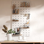 Colorful-Minimalist-Wooden-Pegboard-with-Multiple-Shelves-for-Wall-Organization